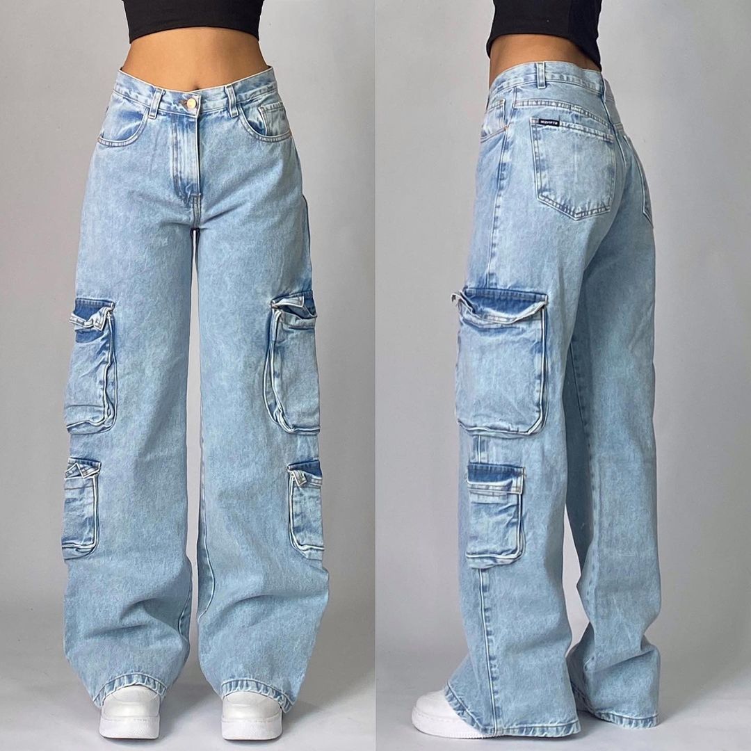 Calypsia - Jeans gamba larga